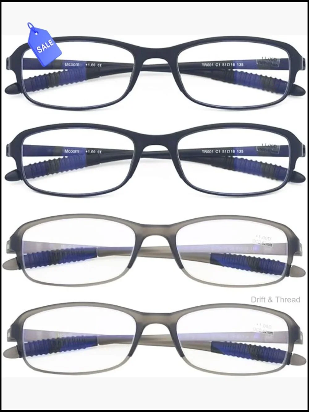 Blue Light Blocking Reading Glasses, UV Protection, Flexible & Lightweight